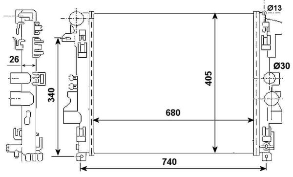 Radiator apa racire motor MERCEDES VIANO (W639), VITO / MIXTO (W639), VITO (W639) 2.0D dupa 2003 [1]