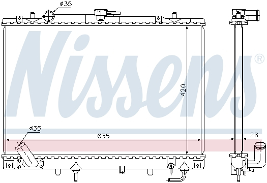 Radiator apa racire motor MITSUBISHI PAJERO SPORT I 3.0 dupa 1998 [1]