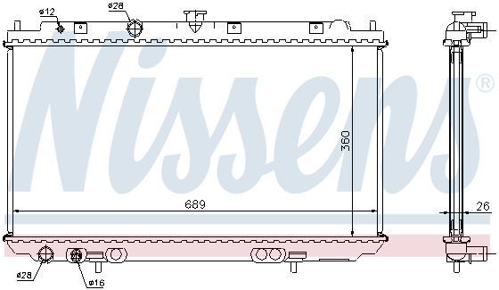 Radiator apa racire motor NISSAN PRIMERA 1.9D dupa 2002 [1]