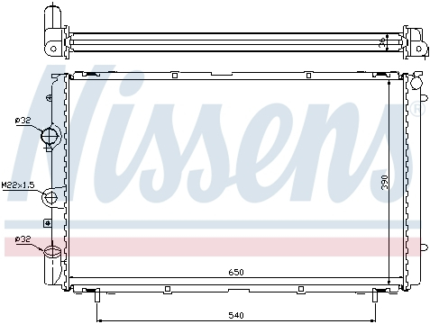 Radiator apa racire motor OPEL ARENA; RENAULT TRAFIC 1.9D intre 1997-2001 [1]