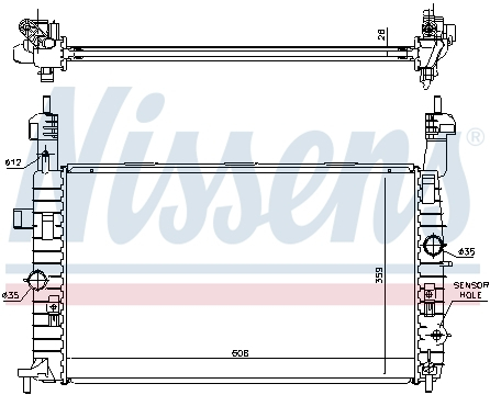Radiator apa racire motor OPEL MERIVA A 1.4-1.8 intre 2003-2010 [1]