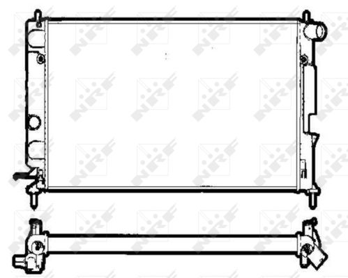 Radiator apa racire motor OPEL VECTRA B 2.2D intre 2000-2003 [1]