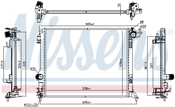 Radiator apa racire motor RENAULT GRAND SCENIC IV, MEGANE IV, SCENIC IV, TALISMAN 1.2/1.5D/1.5DH dupa 2015 [1]
