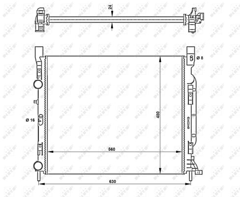Radiator apa racire motor RENAULT KANGOO, KANGOO BE BOP, KANGOO EXPRESS 1.2-1.6LPG dupa 2008 [1]