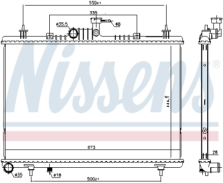 Radiator apa racire motor RENAULT KOLEOS I 2.0D dupa 2008 [1]