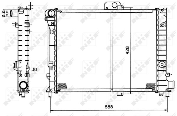Radiator apa racire motor SAAB 9000 2.0/2.3 intre 1984-1998 [1]