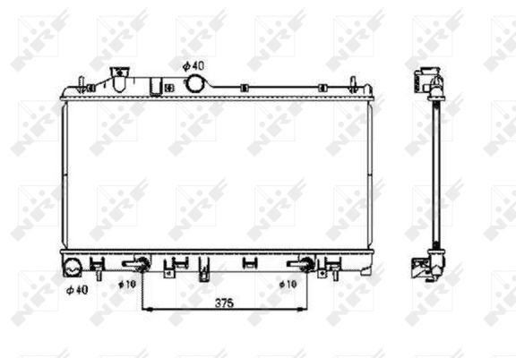 Radiator apa racire motor SUBARU IMPREZA, LEGACY IV, OUTBACK 1.5/2.0/2.5 intre 2003-2012 [1]