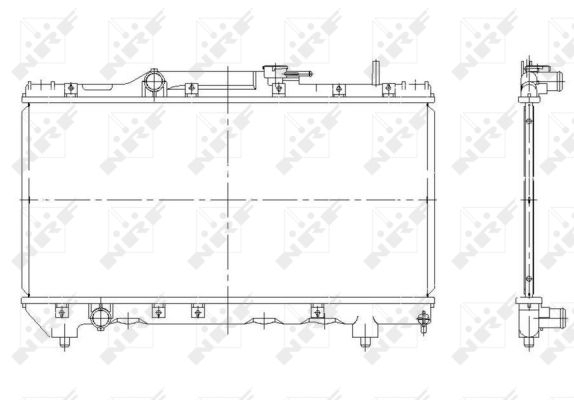 Radiator apa racire motor TOYOTA CARINA E 1.6/1.8 intre 1992-1997 [1]