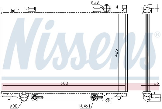 Radiator apa racire motor TOYOTA PREVIA 2.4 intre 1990-2000 [1]