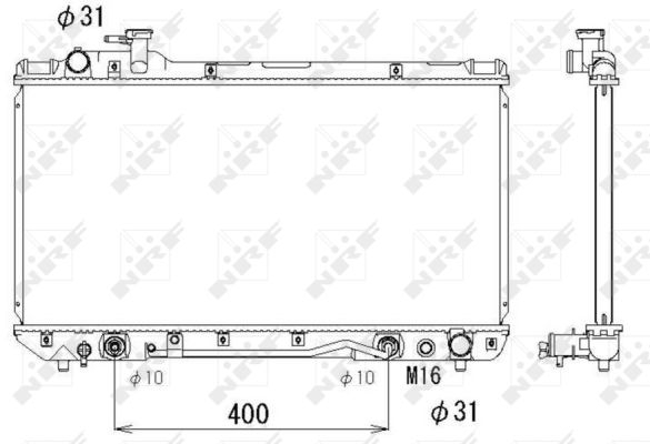 Radiator apa racire motor TOYOTA RAV 4 I 2.0 intre 1994-2000 [1]