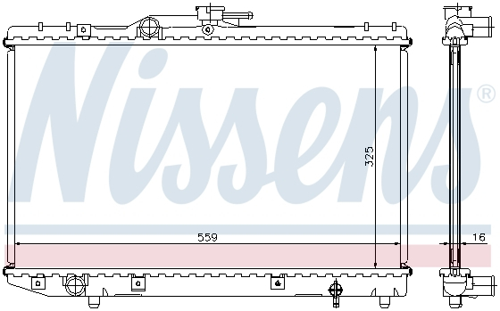 Radiator apa racire motor TOYOTA STARLET 1.3 intre 1989-1999 [1]