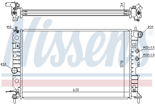 Radiator apa racire motor (transmisie automata) OPEL VECTRA B 1.6-2.5 intre 1995-2003 [1]