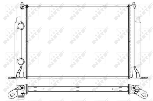 Radiator apa racire motor (transmisie manuala) FIAT STILO 1.6-2.4 intre 2001-2008 [1]