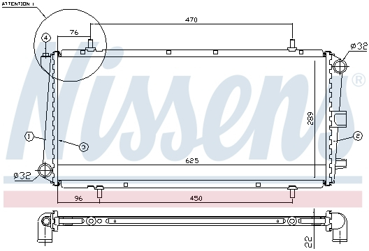 Radiator apa racire motor (transmisie manuala) MG MGF 1.6/1.8 intre 1995-2002 [1]