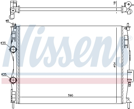 Radiator apa racire motor (transmisie manuala) NISSAN QASHQAI I 1.6/1.6LPG/2.0 intre 2007-2014 [1]
