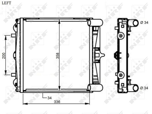 Radiator apa racire motor (transmisie manuala) PORSCHE 911, 911 TARGA, BOXSTER 2.5-3.6 intre 1996-2005 [1]