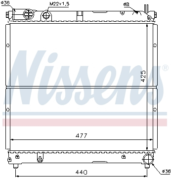 Radiator apa racire motor (transmisie manuala) SUZUKI SAMURAI 1.9D intre 1998-2004 [1]