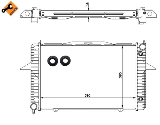 Radiator apa racire motor VOLVO C70 I, S70, V70 I, XC70 CROSS COUNTRY 2.0-2.5D intre 1995-2005 [1]