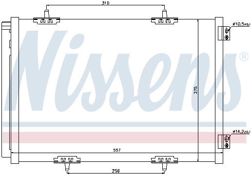 Radiator clima AC cu uscator CITROEN C2, C3 AIRCROSS II, C3 I, C3 II, C3 III, C3 PICASSO, C4 CACTUS, DS3; OPEL CROSSLAND X; PEUGEOT 1007, 2008 I, 207, 207 CC, 207 SW, 208 1.0-1.6D dupa 2005 [1]