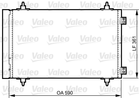 Radiator clima AC cu uscator CITROEN C8, JUMPY; FIAT SCUDO, ULYSSE; LANCIA PHEDRA; PEUGEOT 807, EXPERT, EXPERT TEPEE 1.6D/2.0D dupa 2006 [1]