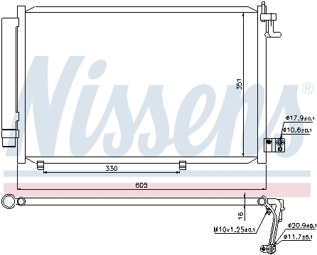 Radiator clima AC cu uscator FORD FIESTA VI 1.25-1.6 dupa 2008 [1]