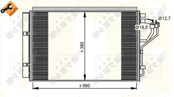 Radiator clima AC cu uscator HYUNDAI ELANTRA, I30; KIA CEE'D, PRO CEE'D 1.4-1.8 dupa 2010 [1]