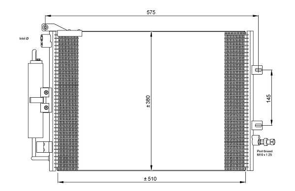 Radiator clima AC cu uscator RENAULT CLIO, CLIO III, MODUS 1.2-2.0 dupa 2004 [1]