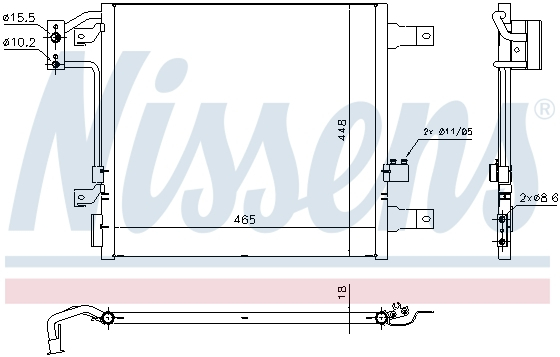 Radiator clima AC JEEP WRANGLER III 2.8D/3.6/3.8 dupa 2007 [1]