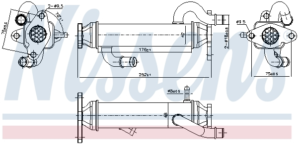Radiator EGR potrivit FIAT DUCATO 2.3D 07.06- [3]