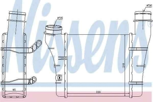 Radiator intercooler AUDI A4 (8EC, B7) NISSENS 96707 [1]