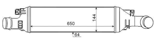 Radiator intercooler AUDI Q3 (8U) NRF 30339 [1]