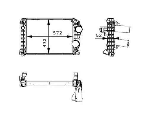 Radiator intercooler MERCEDES-BENZ ATEGO 2 NRF 30210 [1]