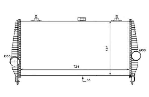 Radiator intercooler PEUGEOT 407 SW (6E_) NRF 30194 [1]