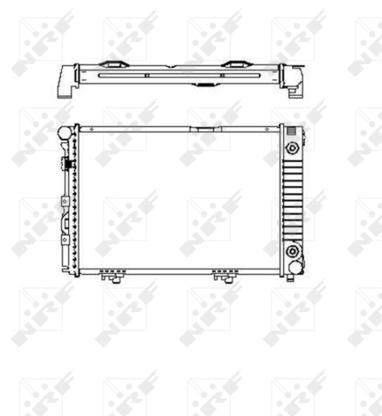 Radiator motor (Automat) potrivit MERCEDES 124 (W124), 124 T-MODEL (S124), E (W124), E T-MODEL (S124) 2.0/2.0D/2.5D [2]