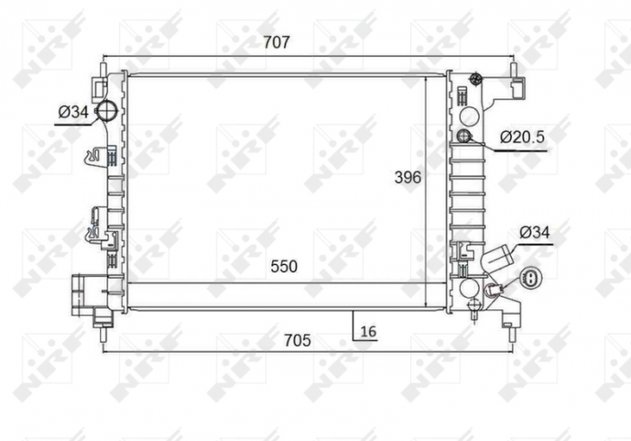 Radiator motor (Manual) potrivit CHEVROLET AVEO 1.2/1.2LPG/1.4 [1]