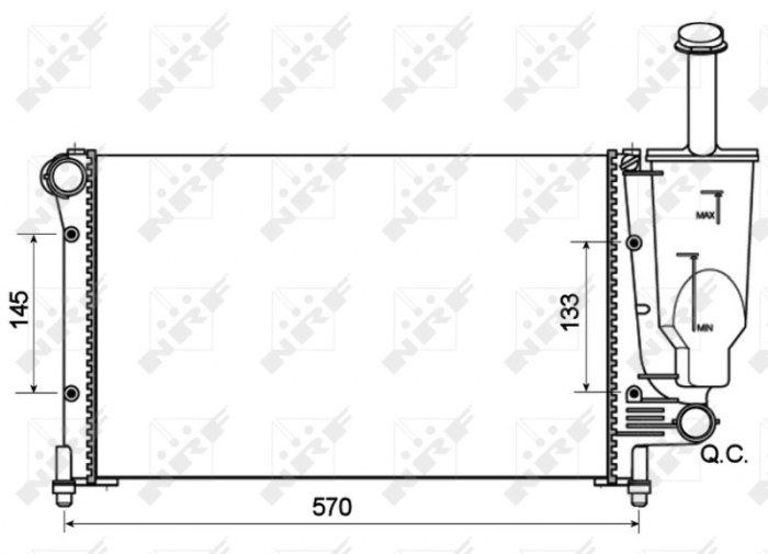 Radiator motor (Manual) potrivit FIAT PANDA 1.1-1.4CNG [3]