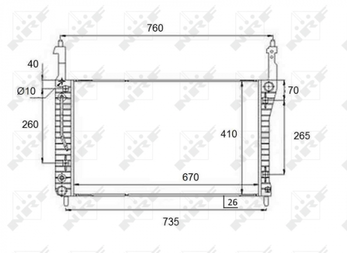 Radiator motor potrivit CHEVROLET CAPTIVA; OPEL ANTARA A 2.0D [1]