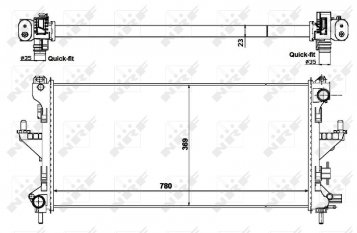 Radiator motor potrivit CITROEN JUMPER; FIAT DUCATO; PEUGEOT BOXER 2.3D/3.0CNG/3.0D [3]