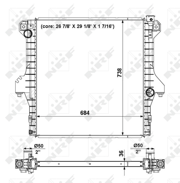 Radiator motor potrivit DODGE RAM 2500 5.9D [1]