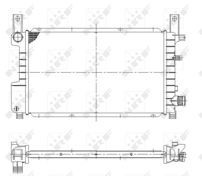 Radiator motor potrivit FORD FIESTA III 1.0-1.4 [1]