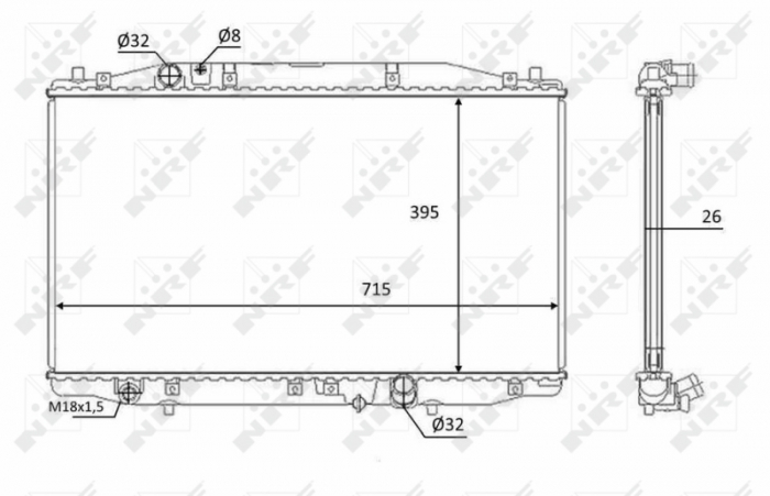 Radiator motor potrivit HONDA ACCORD VII 2.2D -05.08 [3]