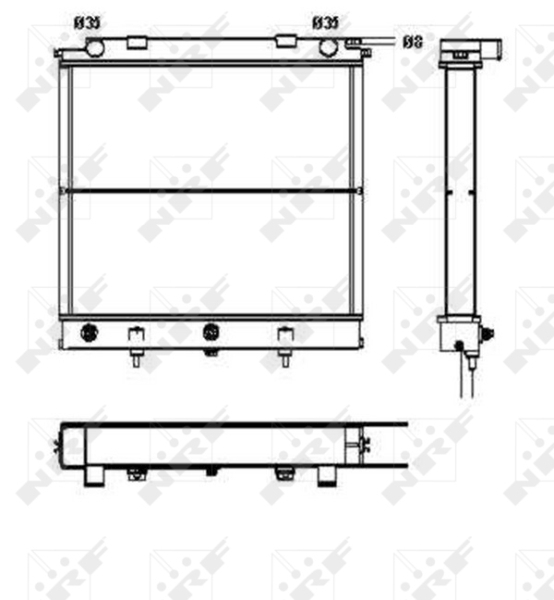 Radiator motor potrivit LAND ROVER RANGE ROVER II 2.5D [1]