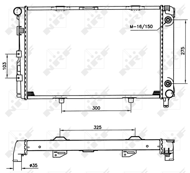 Radiator motor potrivit MERCEDES 190 (W201) 2.0/2.0D [1]