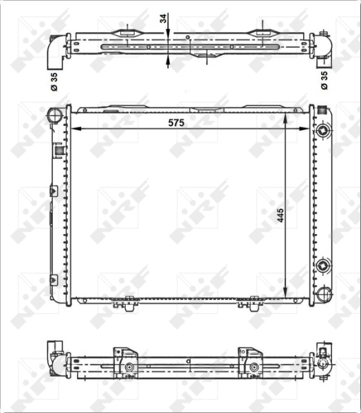 Radiator motor potrivit MERCEDES 190 (W201) 2.0D/2.5/2.6 [3]