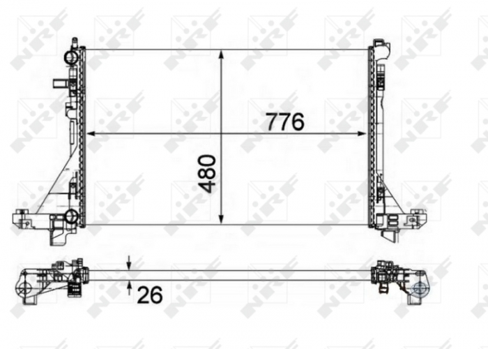 Radiator motor potrivit NISSAN NV400; OPEL MOVANO B; RENAULT MASTER III 2.3D [3]