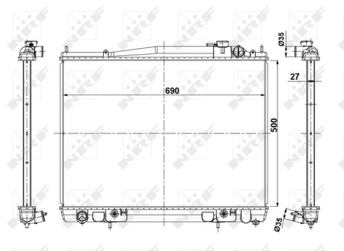 Radiator motor potrivit NISSAN PATHFINDER II 3.3/3.5 -12.04 [3]