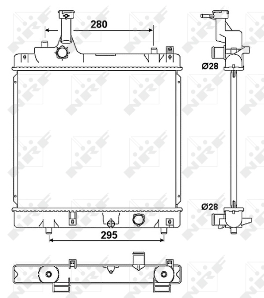 Radiator motor potrivit NISSAN PIXO; SUZUKI ALTO VII 1.0/1.0LPG [1]