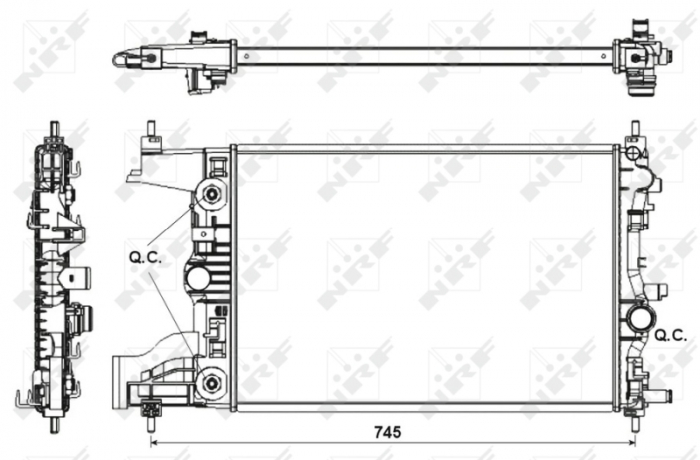 Radiator motor potrivit OPEL ASTRA J 1.6 [3]