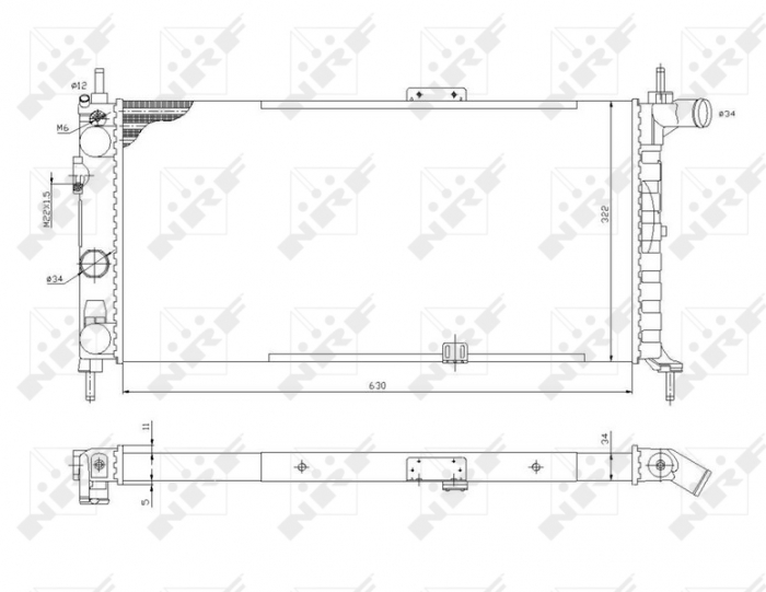 Radiator motor potrivit OPEL KADETT E, KADETT E COMBO 1.4-2.0 [3]