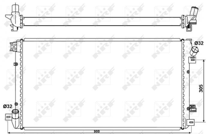 Radiator motor potrivit OPEL MOVANO; RENAULT MASTER II 2.5D [4]